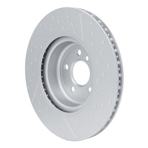 BMW M440iX Brake Rotor (1) - Left Rear - R1 Concepts - GEOSPEC Dimpled & Slotted - `20-`25